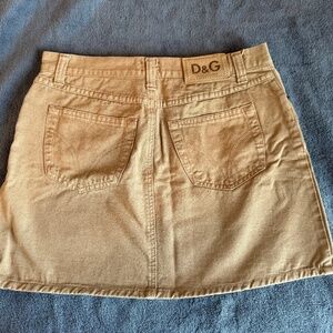VTG DOLCE & GABBANA DENIM MINI SKIRT, SIZE 28